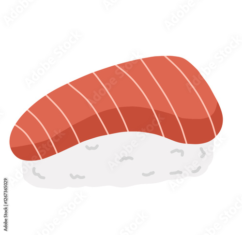 illustration of Toro fatty tuna sashimi 