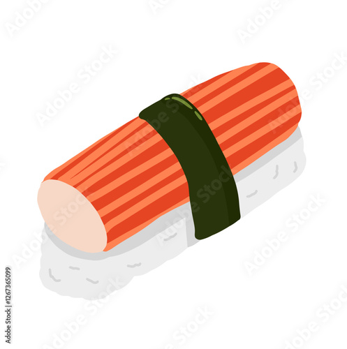 Crabs stick sushi 
