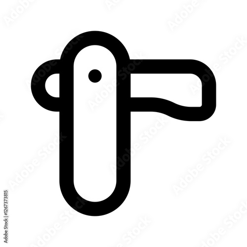 razor blade line icon