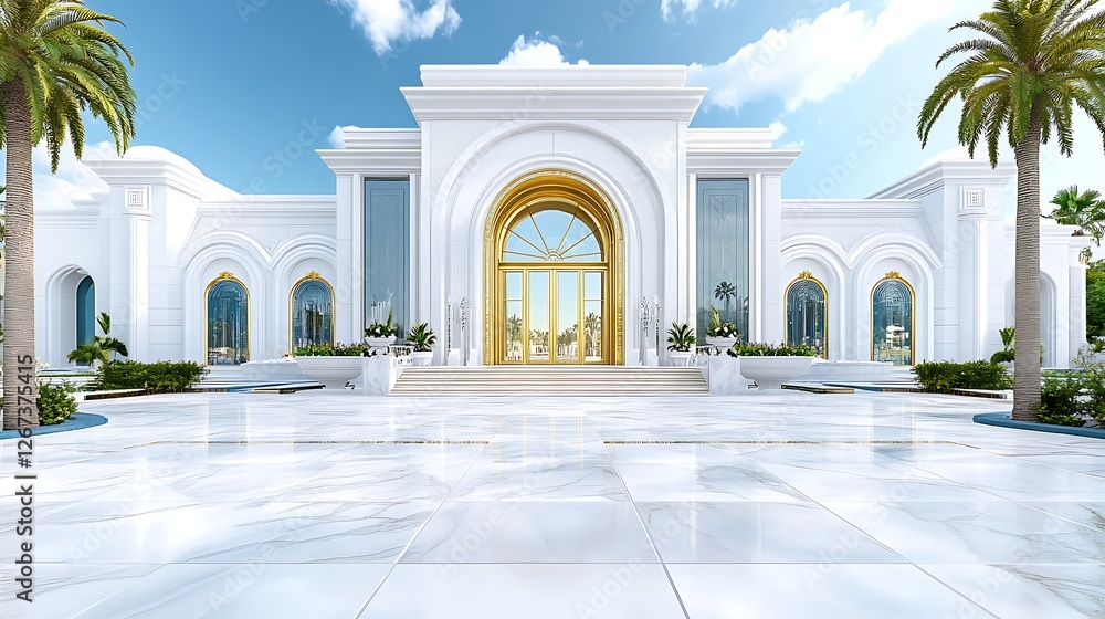 Obraz premium Elegant mansion entrance
