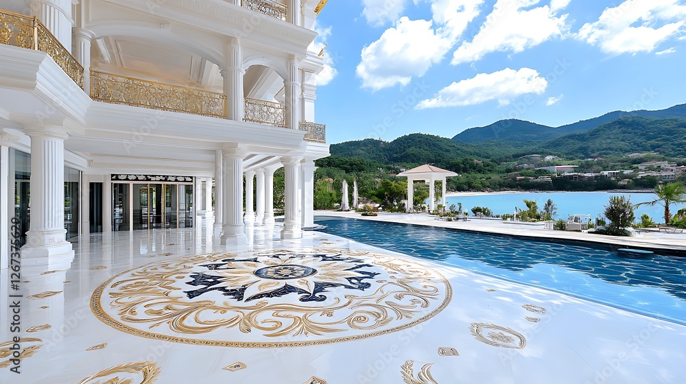 Obraz premium Sunny beach villa design