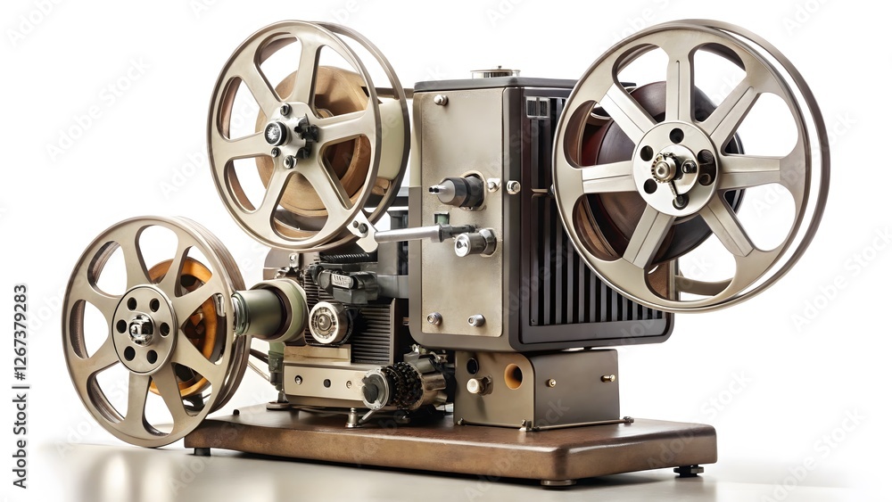 Naklejka premium Vintage Film Projector