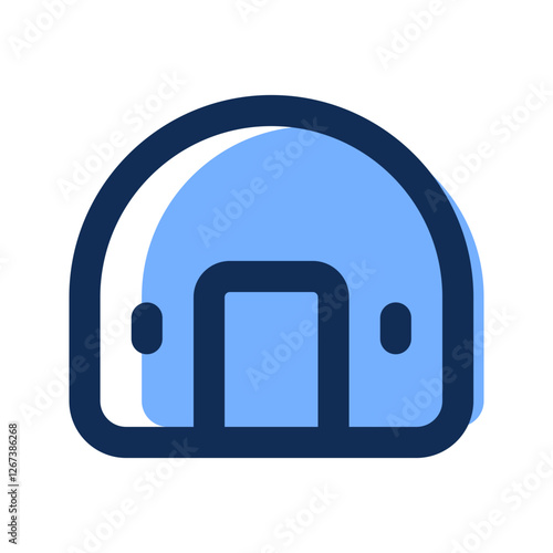 bunker filled line icon