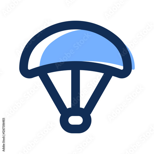 parachute filled line icon