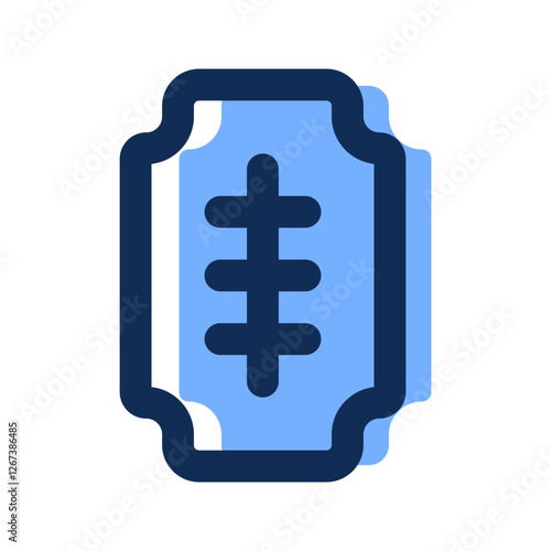 razor filled line icon