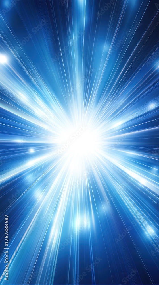 A vibrant burst of blue light radiating from the center, creating an energetic atmosphere, suitable for backgrounds or digital designs A vibrant burst of blue light radiating from the center, creating an energetic atmosphere, suitable for backgrounds or digital designs