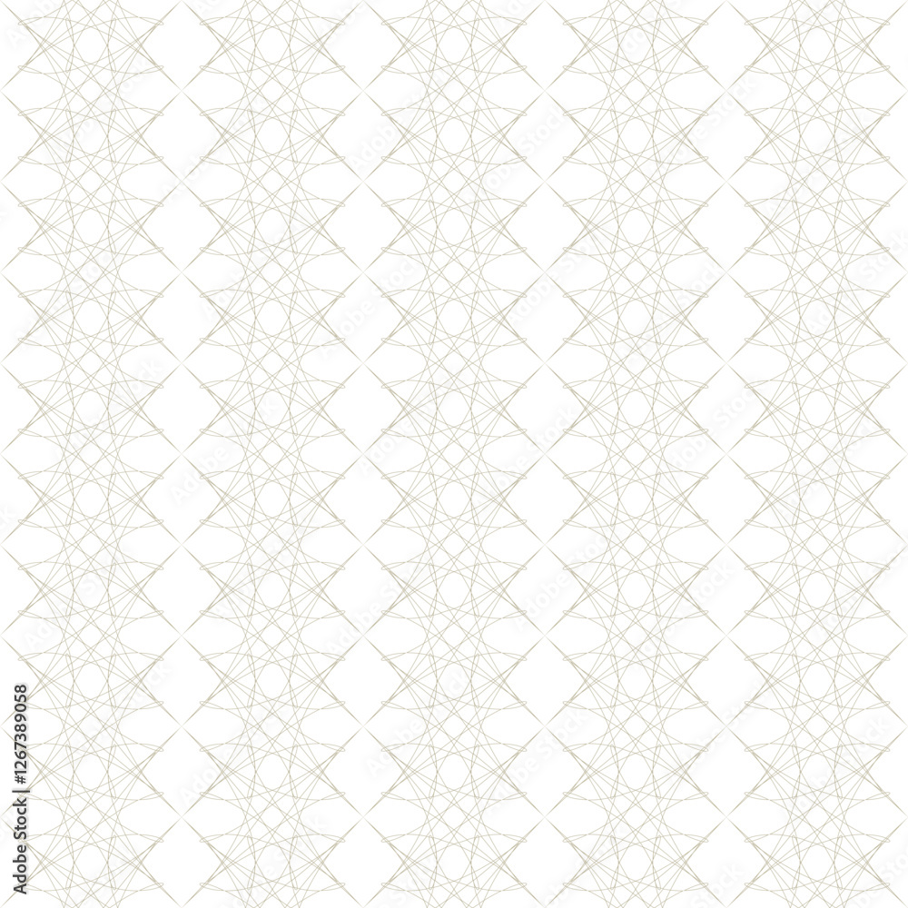 Naklejka premium Seamless vector pattern with fine lines. Monochrome illustration for printing, packaging, background, web design, engraving, wallpaper, textiles,wallpaper