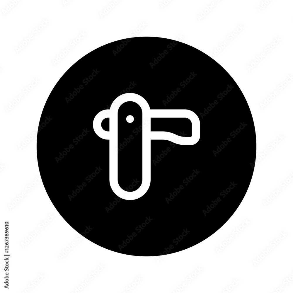 razor blade line circular icon razor blade line circular icon