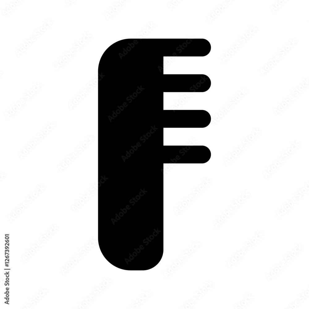 comb glyph icon comb glyph icon