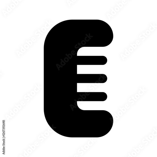 comb glyph icon