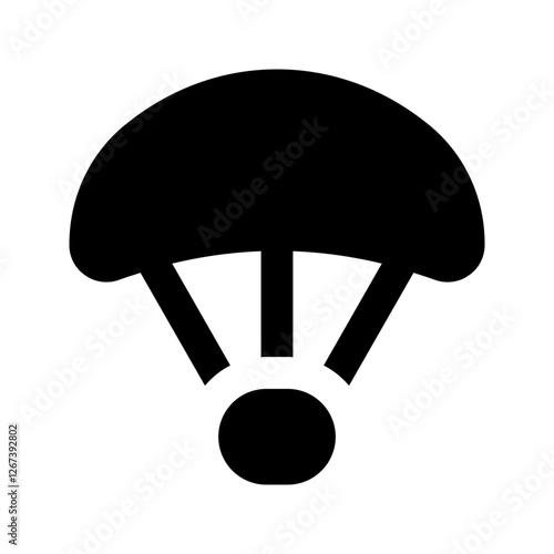 parachute glyph icon