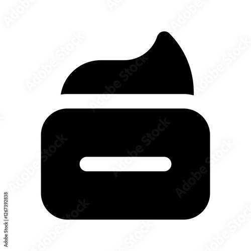pomade glyph icon