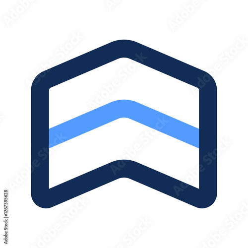 army rank outline color icon