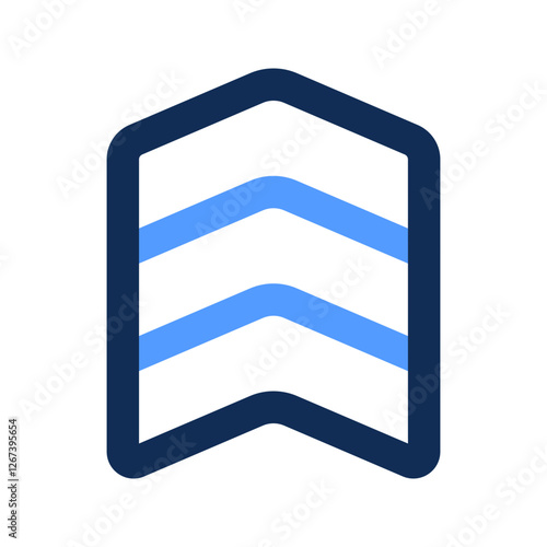 army rank outline color icon