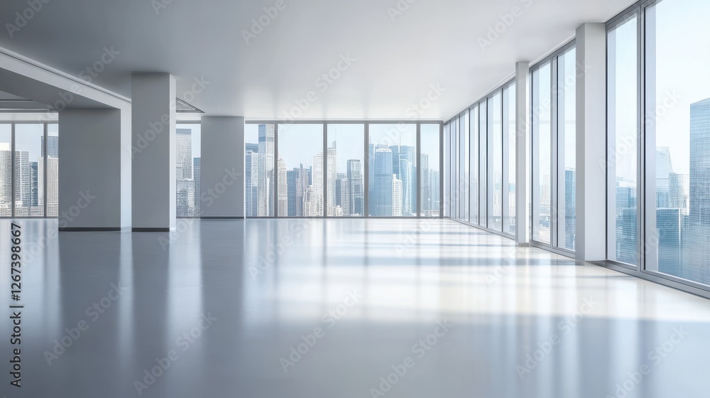 modern empty office interior. modern empty office interior.