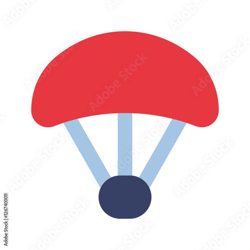 parachute flat icon