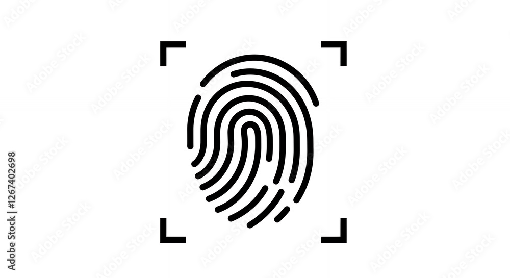 Fingerprint Scan: Secure Biometric Identification & Authentication - Digital Security, Crime Prevention & Identity Protection Icon Fingerprint Scan: Secure Biometric Identification & Authentication - Digital Security, Crime Prevention & Identity Protection Icon