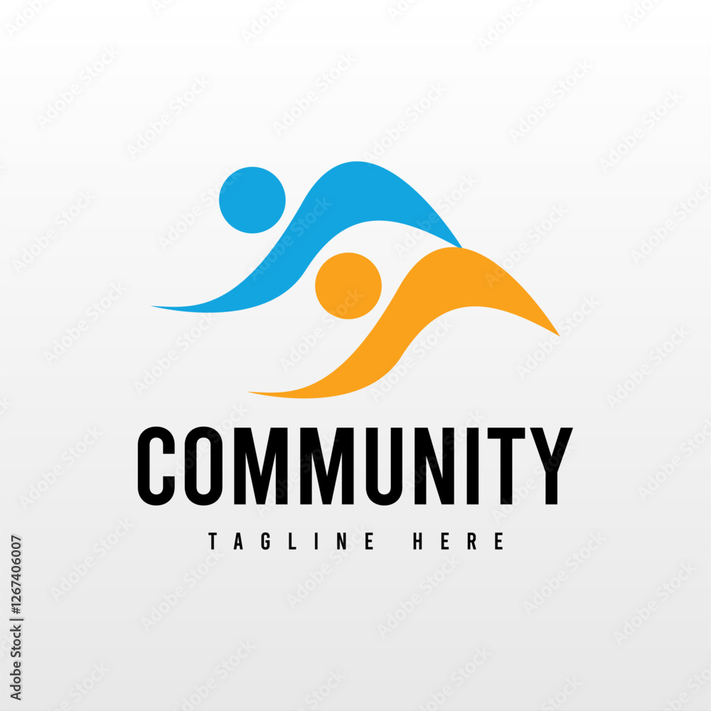 Obraz premium Community Logo Design Template