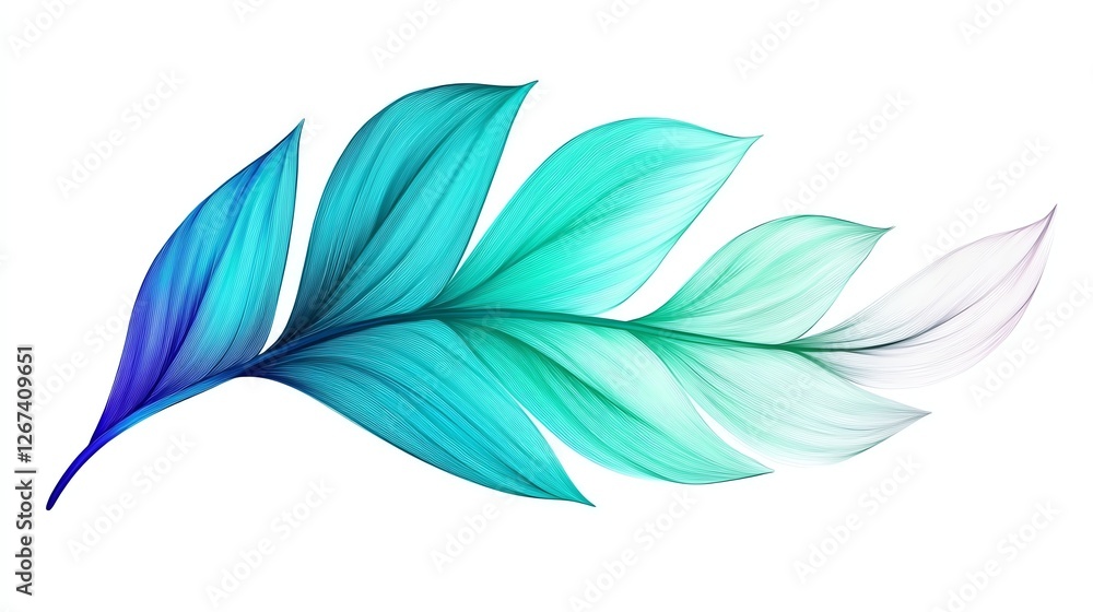 a vibrant fern leaf, intricate spring greenery, botanical illustration, detailed line art, isolated on white background a vibrant fern leaf, intricate spring greenery, botanical illustration, detailed line art, isolated on white background