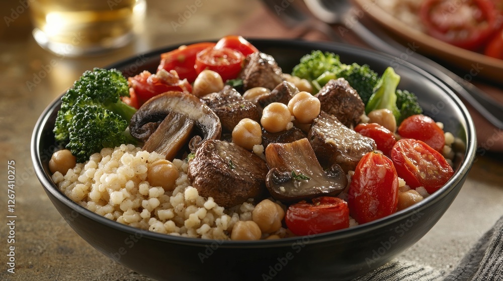 Hearty Beef and Vegetable Barley Bowl with Chickpeas-standard v2-4x Hearty Beef and Vegetable Barley Bowl with Chickpeas-standard v2-4x