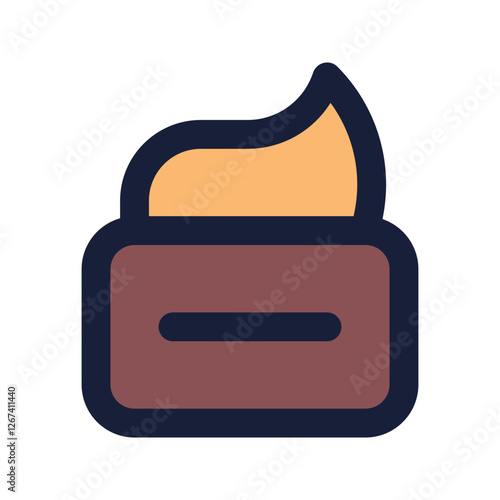 pomade flat line icon