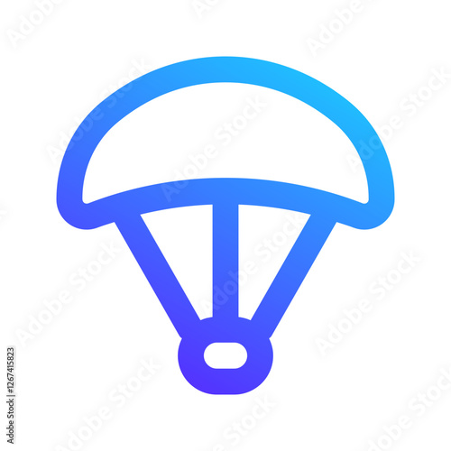 parachute gradient icon