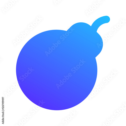 bomb gradient fill icon