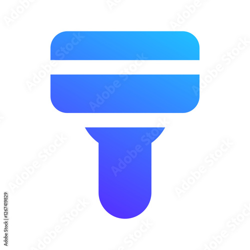 shaving razor gradient fill icon