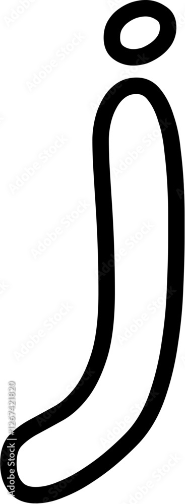 J Lowercase Alphabet outline Vector, perfect for educational materials, coloring books, and graphic design projects. Scalable and editable. J Lowercase Alphabet outline Vector, perfect for educational materials, coloring books, and graphic design projects. Scalable and editable.