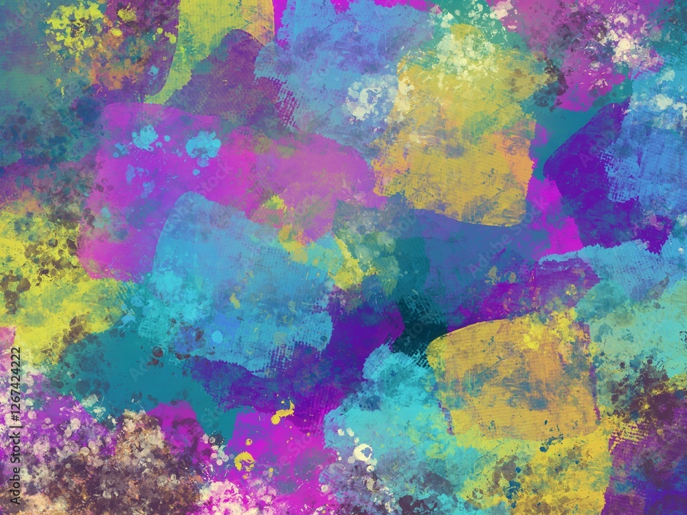 Fototapeta premium Abstract artistic background print decorative art design wallpaper painting