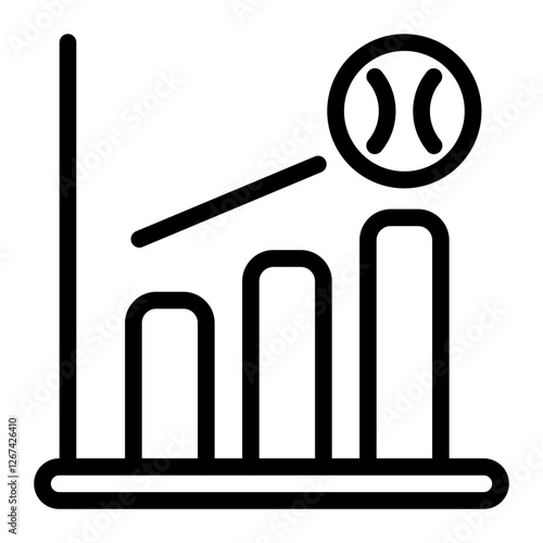This Statistic icon is suitable for Baseball Sport