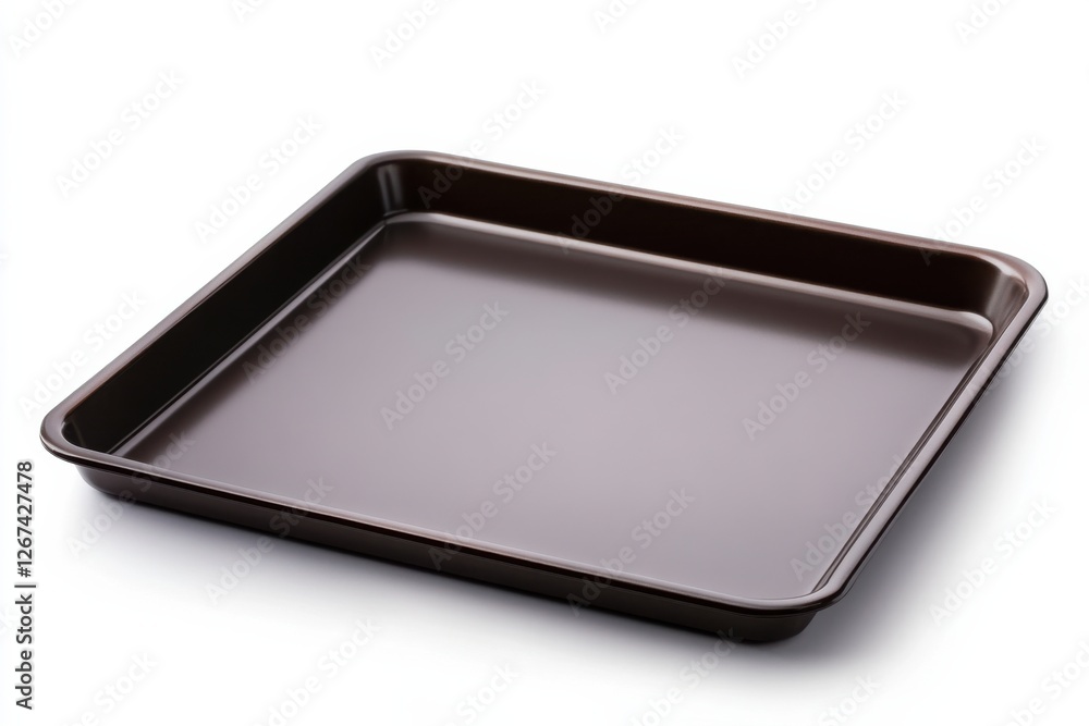 Cookie sheet mockup showcasing sleek design and high-quality finishes against a clean white backdrop for culinary presentations Cookie sheet mockup showcasing sleek design and high-quality finishes against a clean white backdrop for culinary presentations