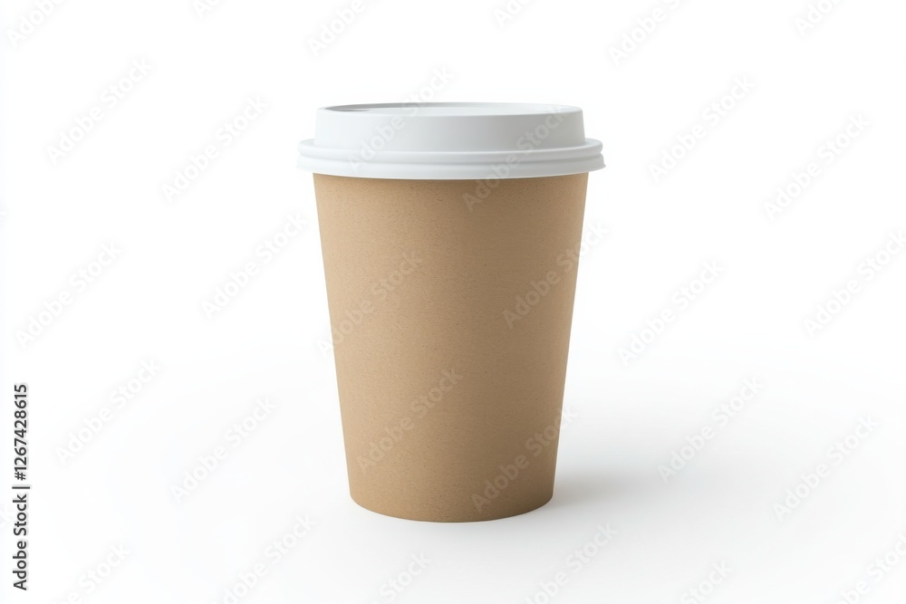 Capturing the essence of simplicity with a clean cup mockup against a pristine background for creative design projects Capturing the essence of simplicity with a clean cup mockup against a pristine background for creative design projects