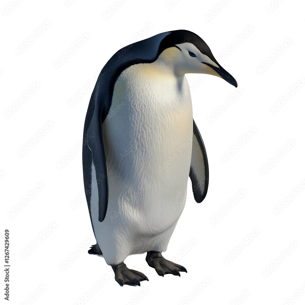 Fototapeta premium penguin isolated on white background