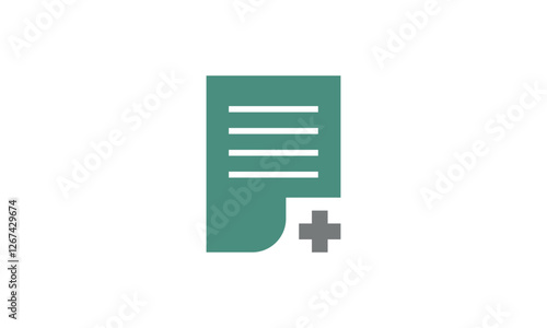 a graphic image with a hospital bill theme, on a white background. vector graphic base.
