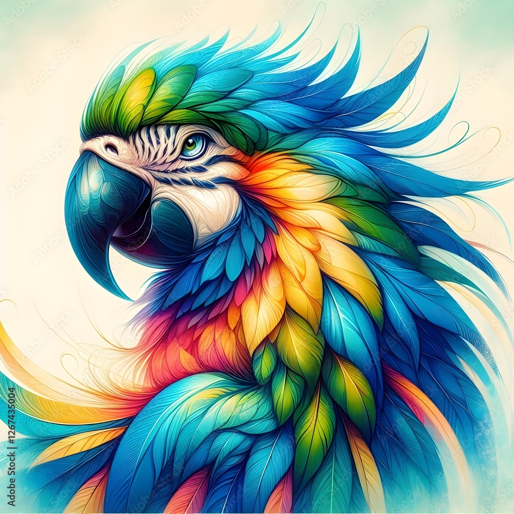 Obraz premium blue and yellow macaw