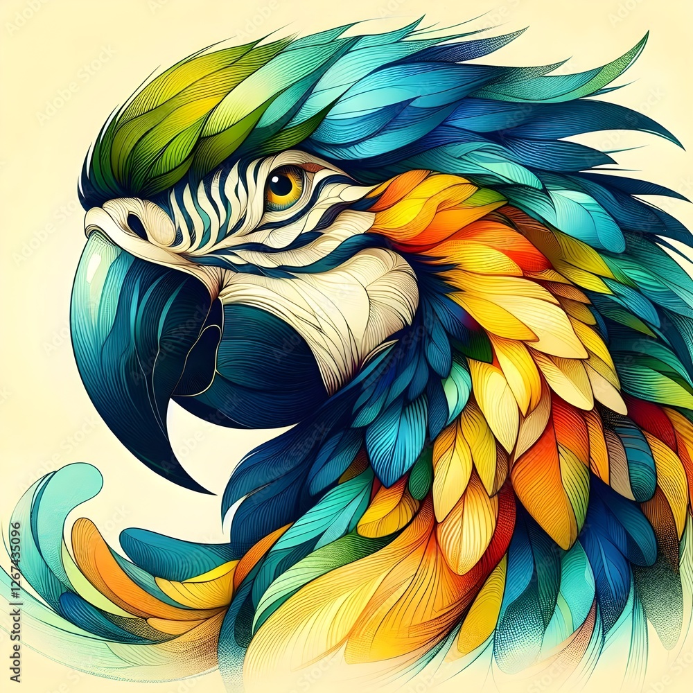 Obraz premium blue and yellow macaw