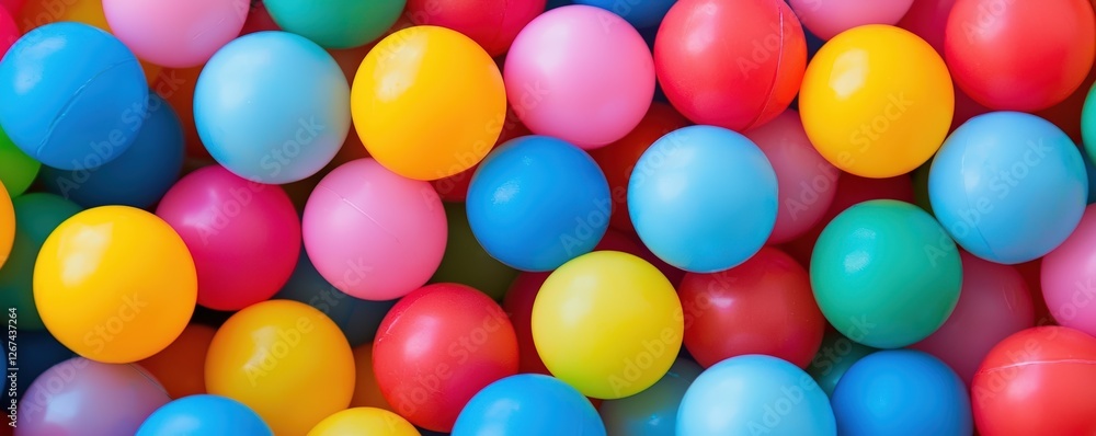 A vibrant collection of colorful plastic balls, showcasing a playful arrangement in various shades, perfect for fun and recreation. A vibrant collection of colorful plastic balls, showcasing a playful arrangement in various shades, perfect for fun and recreation.