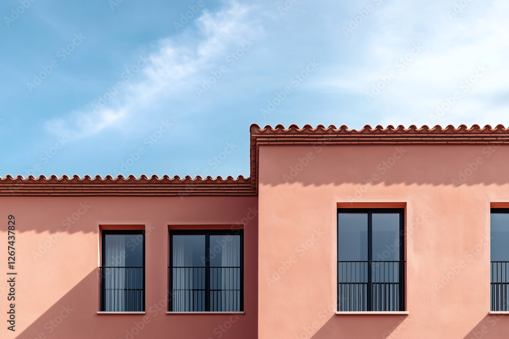 Mediterranean Architecture against a Blue Sky Mediterranean Architecture against a Blue Sky