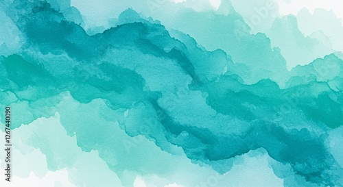 abstract blue and green watercolor background