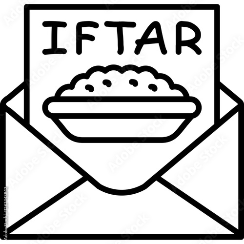 Iftari Invitation Icon