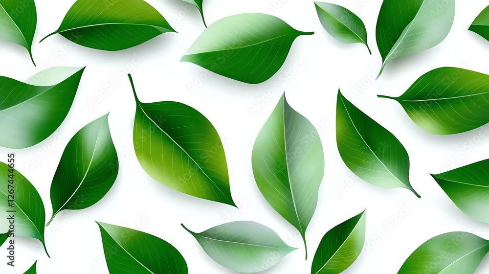 a seamless foliage pattern, elegant spring leaves, vector art, minimalistic modern design, isolated on white background a seamless foliage pattern, elegant spring leaves, vector art, minimalistic modern design, isolated on white background