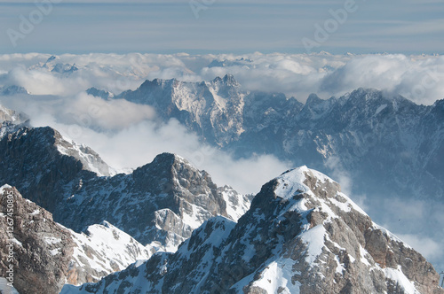 Photography wetterstein mountains landscape Germany Zugspitze
