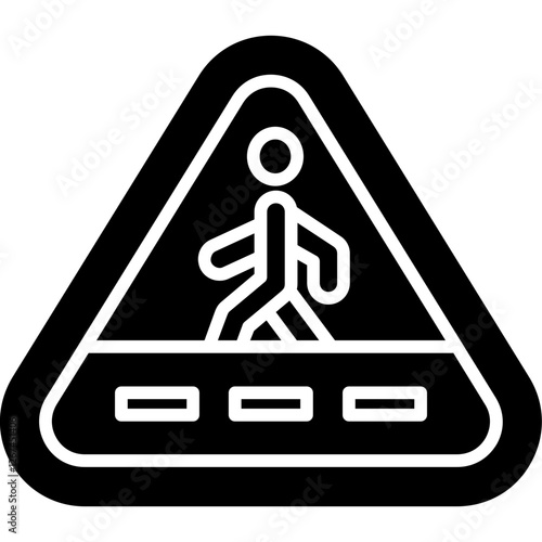 Pedestrian Signboard Icon