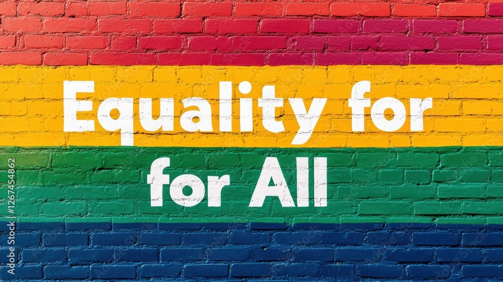 Fototapeta premium Colorful mural with the phrase 