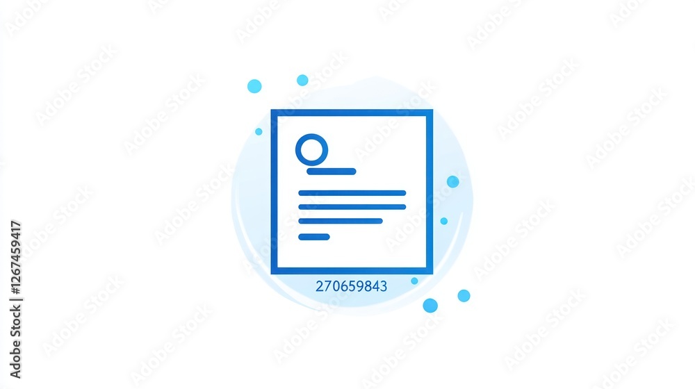Abstract document icon graphic on white background Abstract document icon graphic on white background