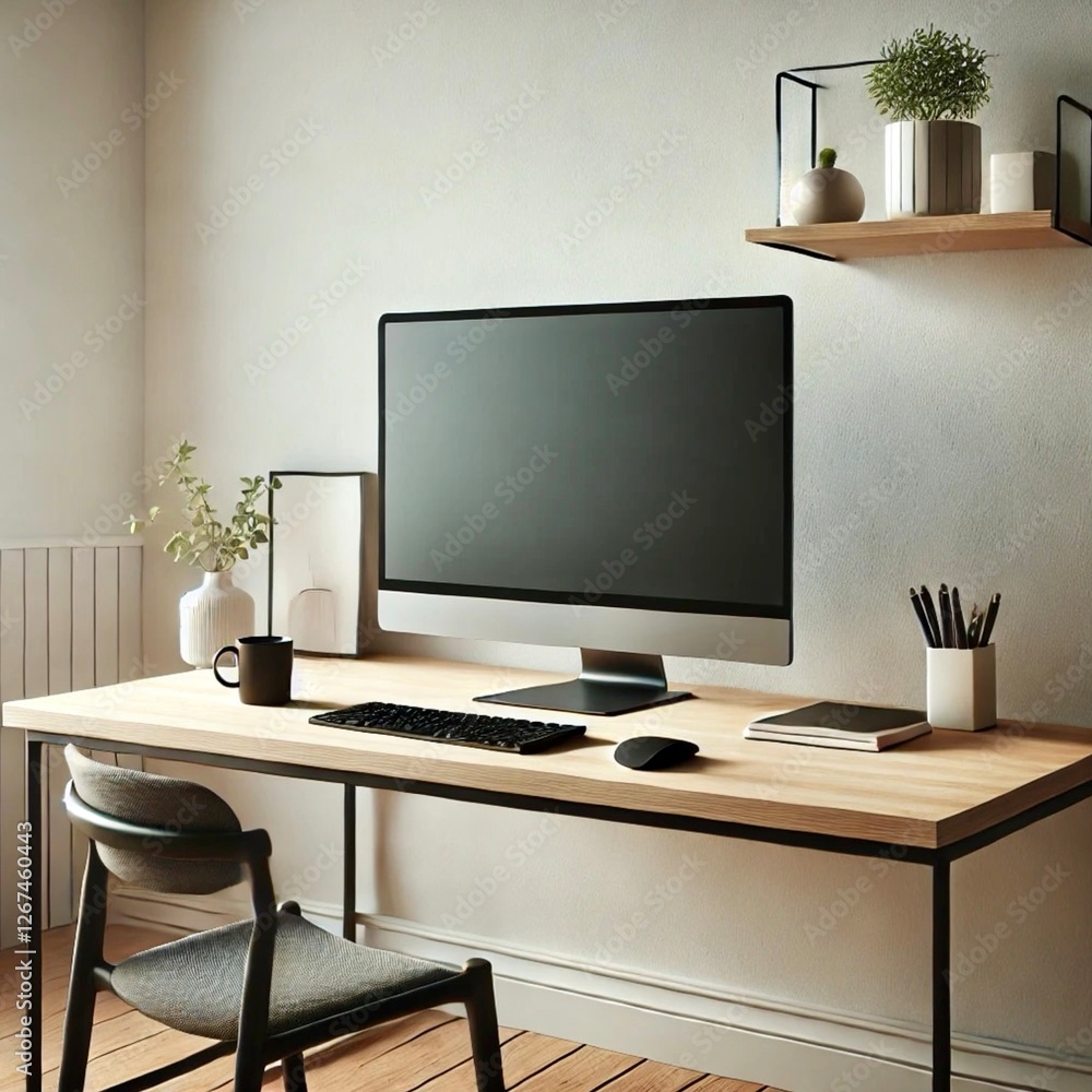 Modern PC Desk Setup – โต๊ะทำงานมินิมอลพร้อมคอมพิวเตอร์ PC และดีไซน์เรียบง่าย Modern PC Desk Setup – โต๊ะทำงานมินิมอลพร้อมคอมพิวเตอร์ PC และดีไซน์เรียบง่าย