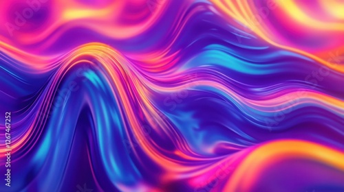 An abstract wavy psychedelic background image. photo