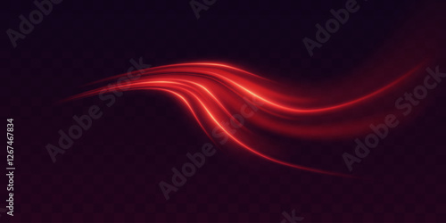 Neon light and high speed light lines. Vector illustration