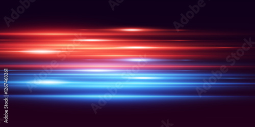 Magical dynamic movement of lines and light.